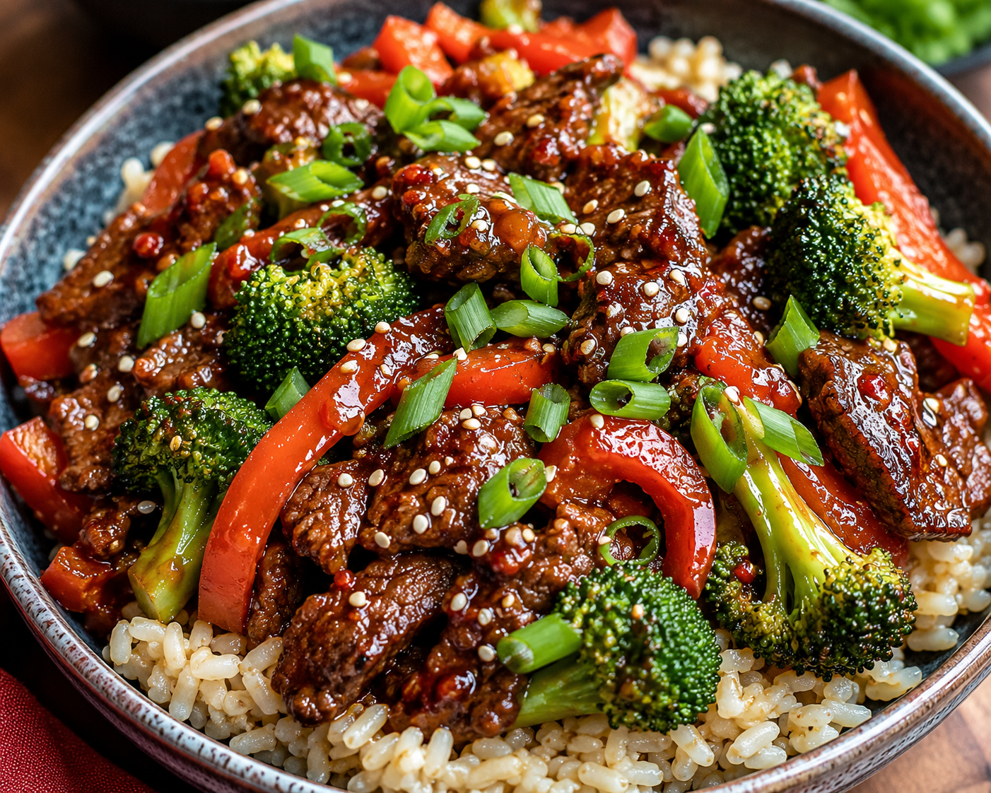 Korean Gochujang Beef & Broccoli Rice Bowl